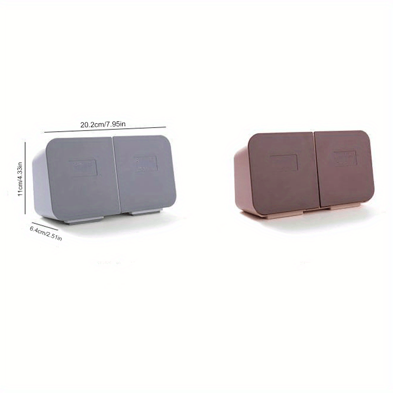 Office Swab Pad Storage Box Wall Pasting Shelf Plastic Temu