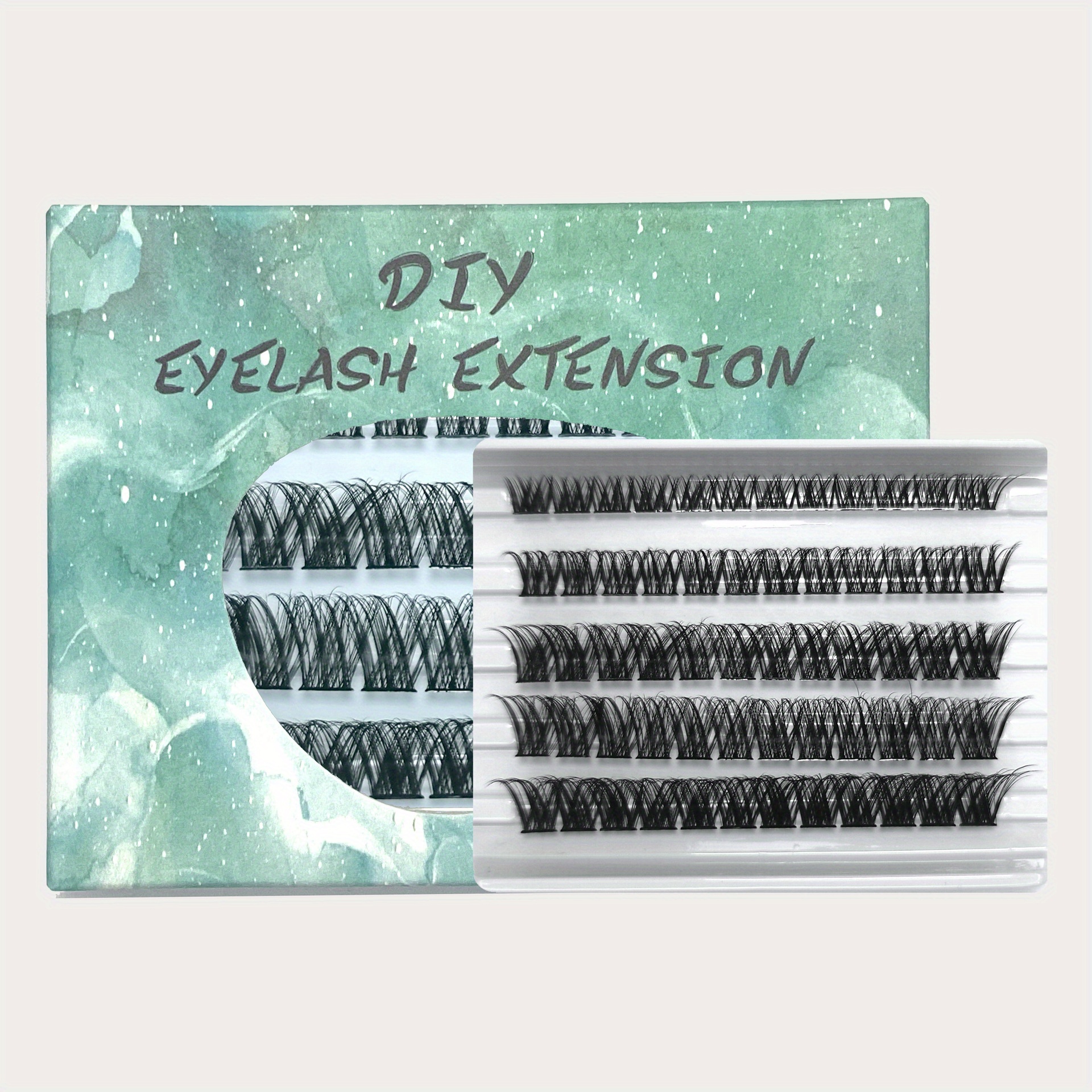 Fishtail False Eyelashes Segmented Cluster 45pcs Lashes Extensions
