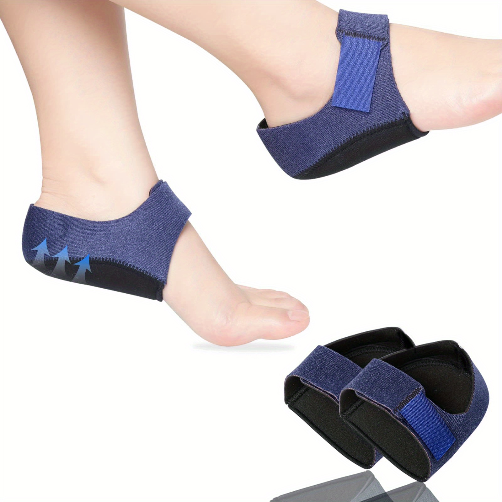 Plantar Gel Heel Pad Fasciitis Socks Worn In Shoes Thin Heel - Temu Canada