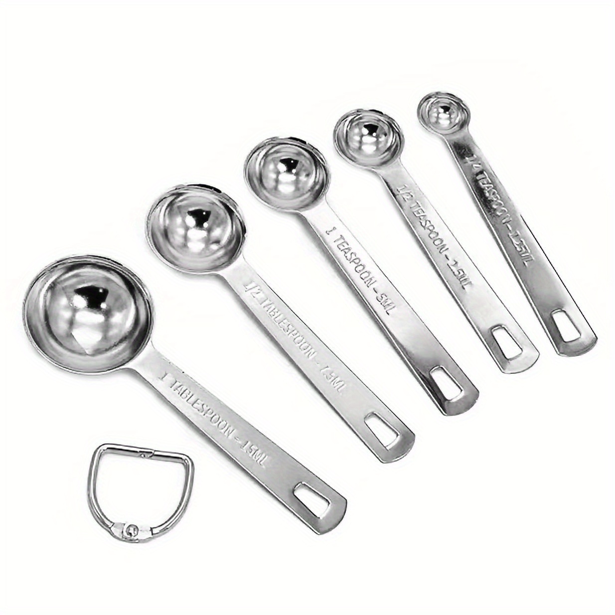 Premium Golden Measuring Spoon Set Stainless Steel Measuring - Temu