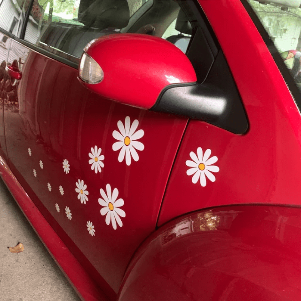 Daisies Car Camper Scooter Motor Home Bumper Stickers Vinyl - Temu