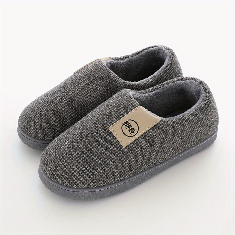 Image of Cozy House Slippers For Men And Women - Soft Sole, Indoor Shoes With Band, Perfect For Autumn & Winter Comfortsuitable For