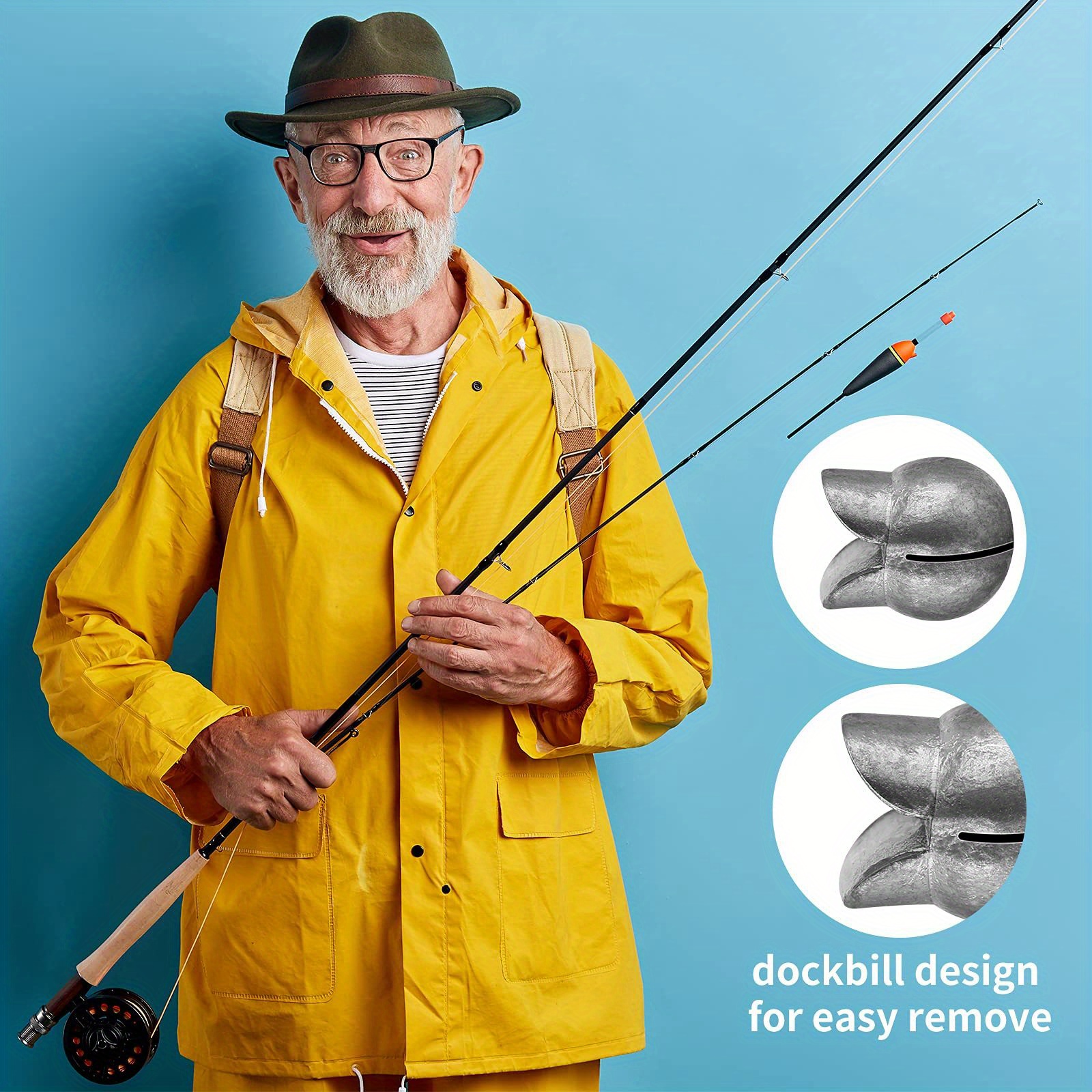 Removable Fishing Weight Set Round Split Shot Sinkers Kit Temu