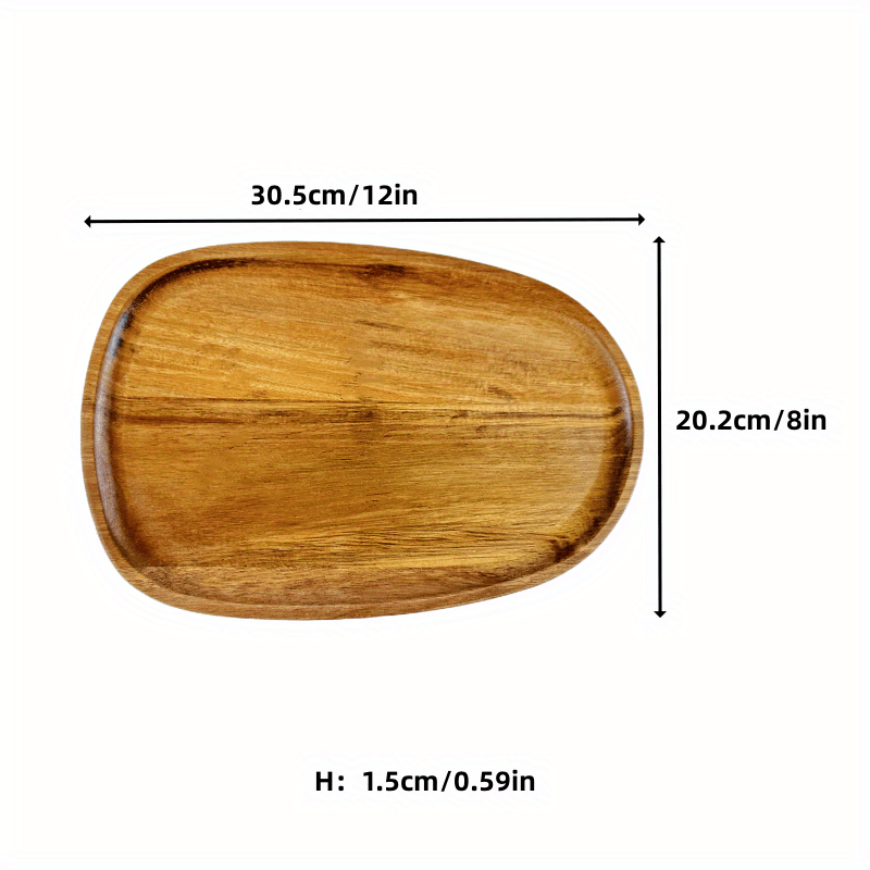 Wooden on sale serving plates