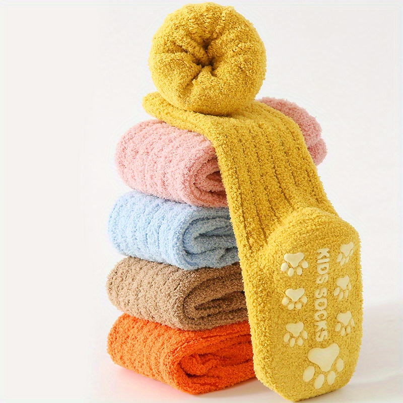 Pc Of 5 Baby Thermal Knee-high Socks, Suitable For Toddlers Learning To Walk, With Extra Thickness For .
