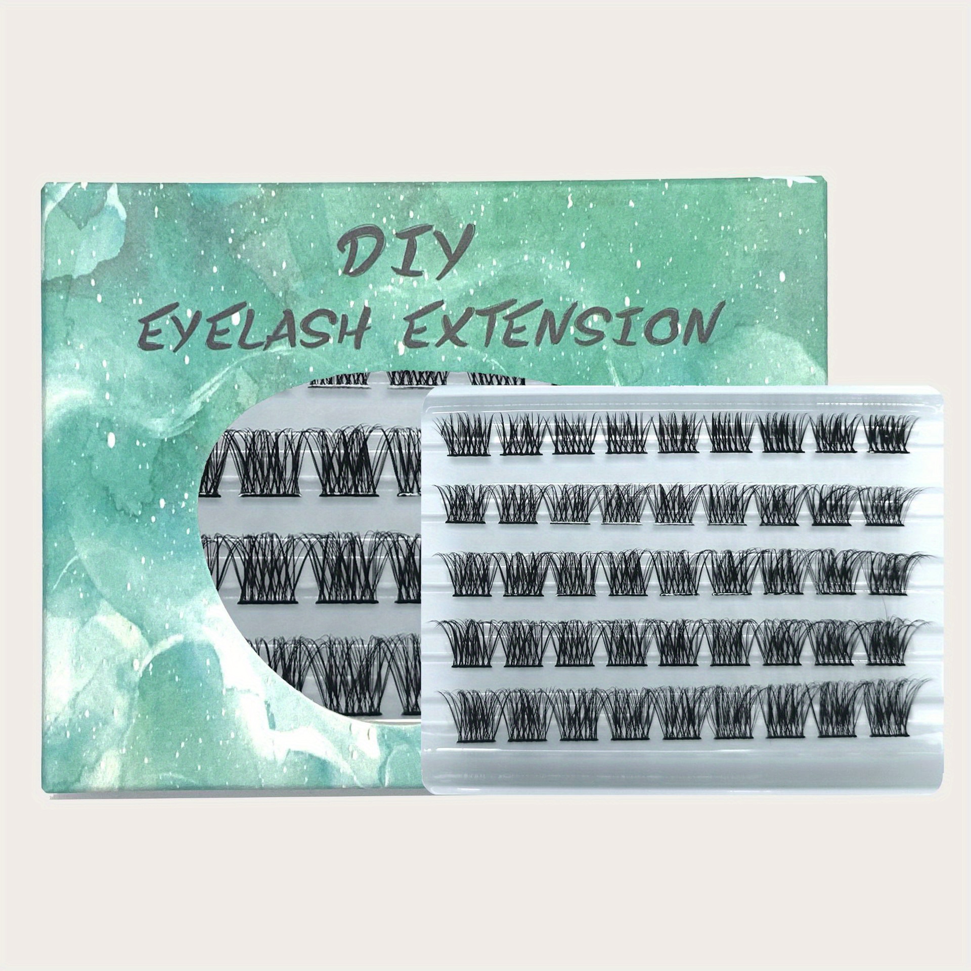 Fishtail False Eyelashes Segmented Cluster 45pcs Lashes Extensions