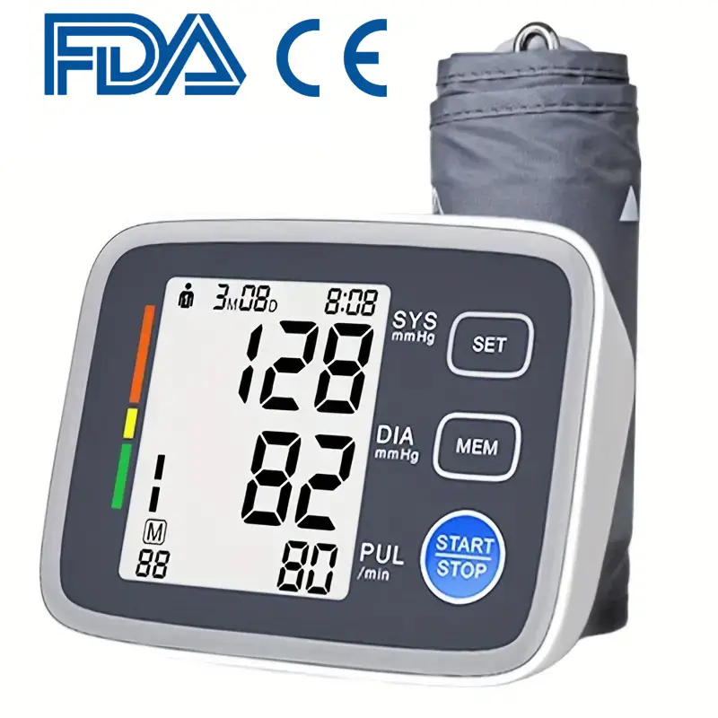 Portable Medical Upper Arm Electronic Blood Pressure Machine With Large  Size Cuff - Temu