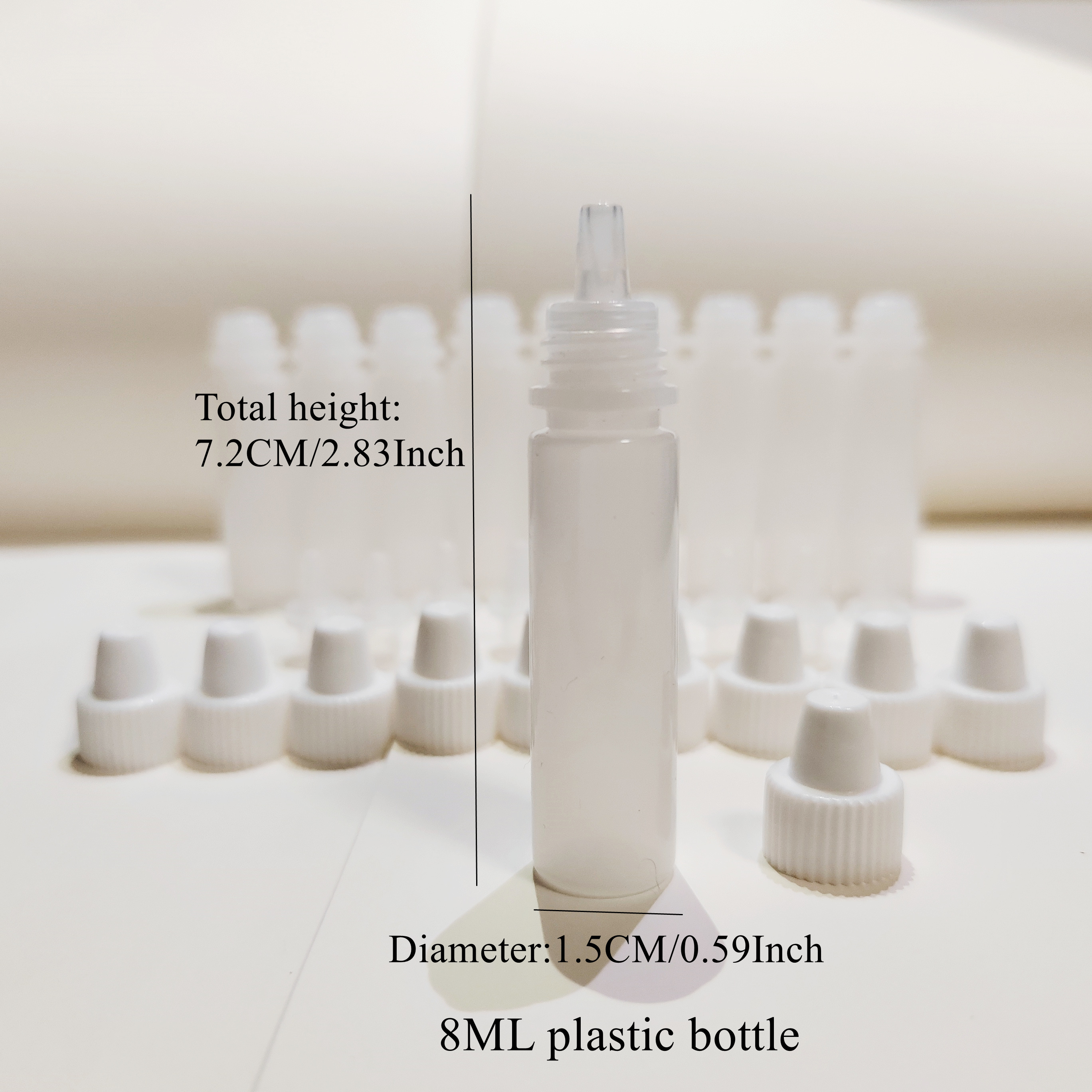 White Plastic Empty Squeezable Dropper Bottles Portable Eye - Temu