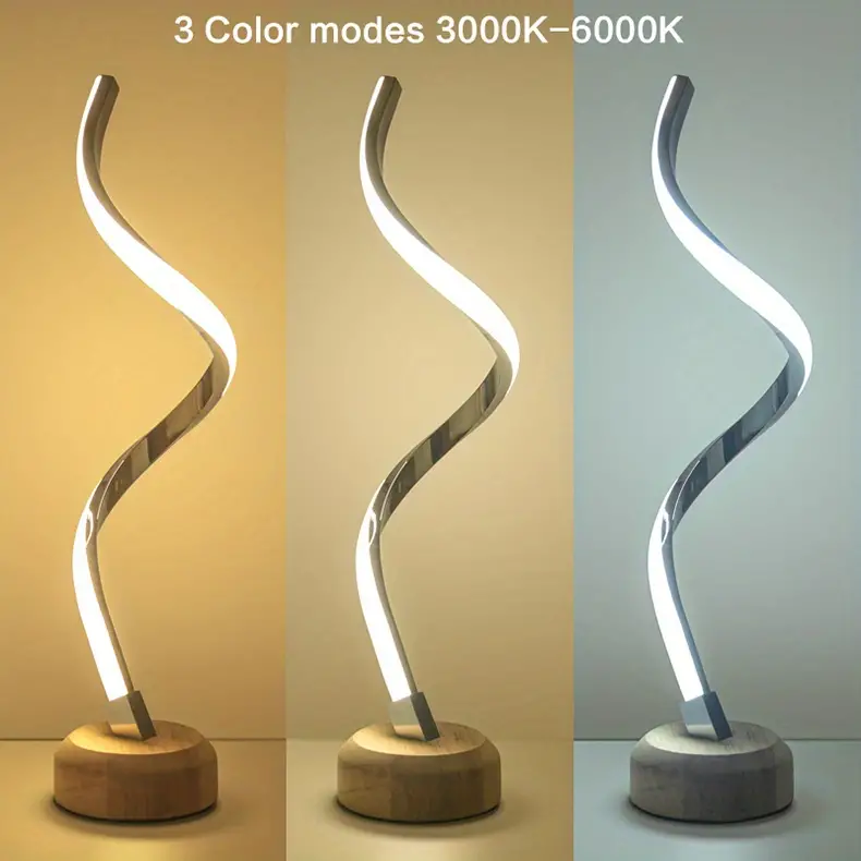 Lampe de bureau décorative en bois originale lampe de chevet de chambre  créative gradation télécommande LED veilleuse économie d'énergie – les  meilleurs produits dans la boutique en ligne Joom Geek