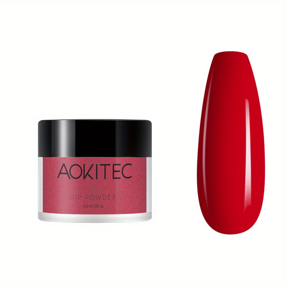 Aokitec Red Acrylic Powder for Nails, Christmas Red Professional Acrylic  Nail Powder,Lasting Acrylic Powder for Extension French Nail Art, Acrylic
