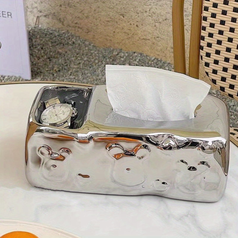 Ceramic Tissue Box, Tissue Box Cover, Napkin Dispenser Container