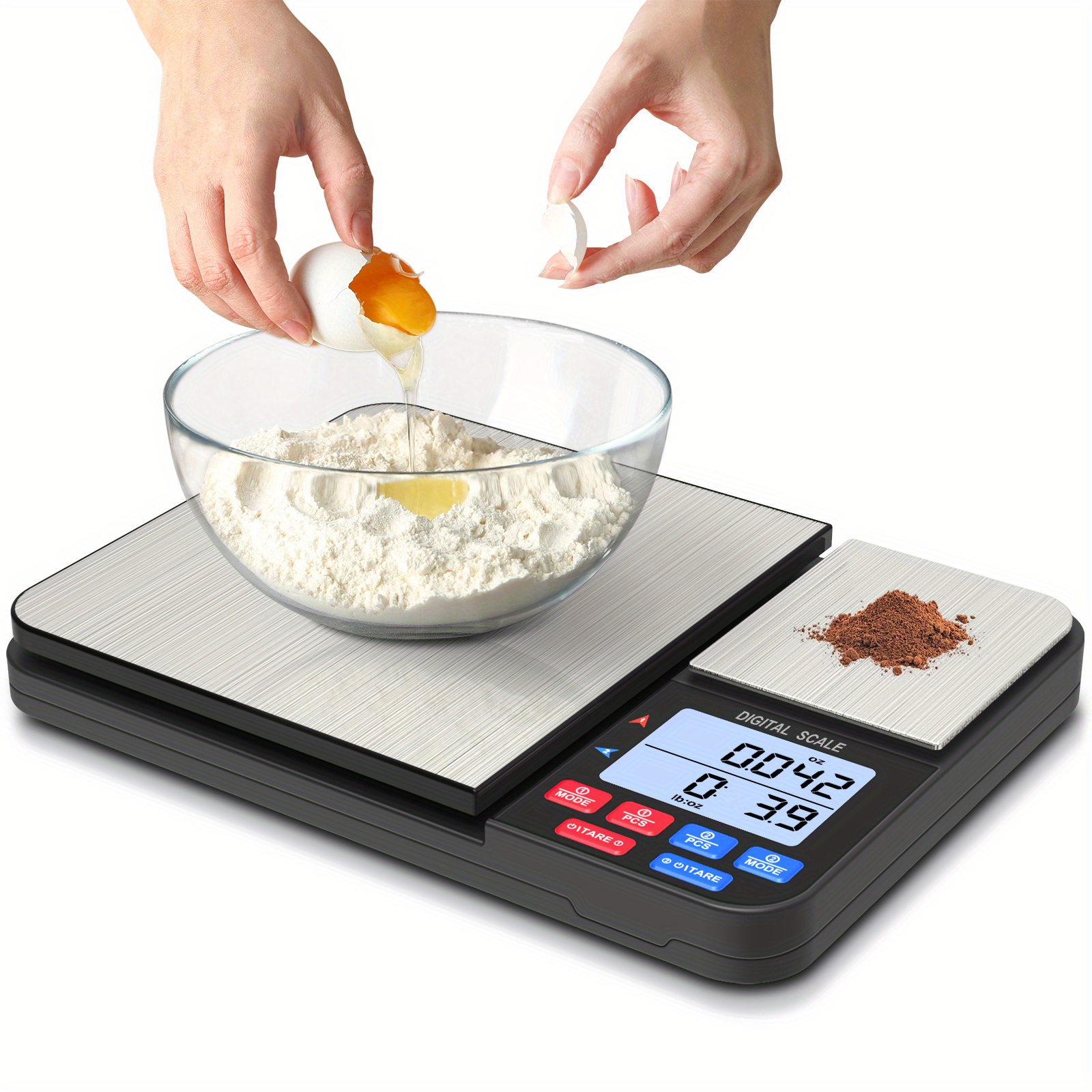  Bakers Dough Scale 16 lb X 1/4 oz: Digital Kitchen Scales: Home  & Kitchen