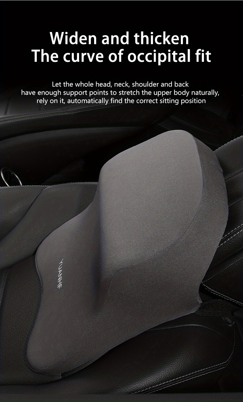 Memory Foam Car Neck Pillow Waist Cushion Neck Protection Temu New