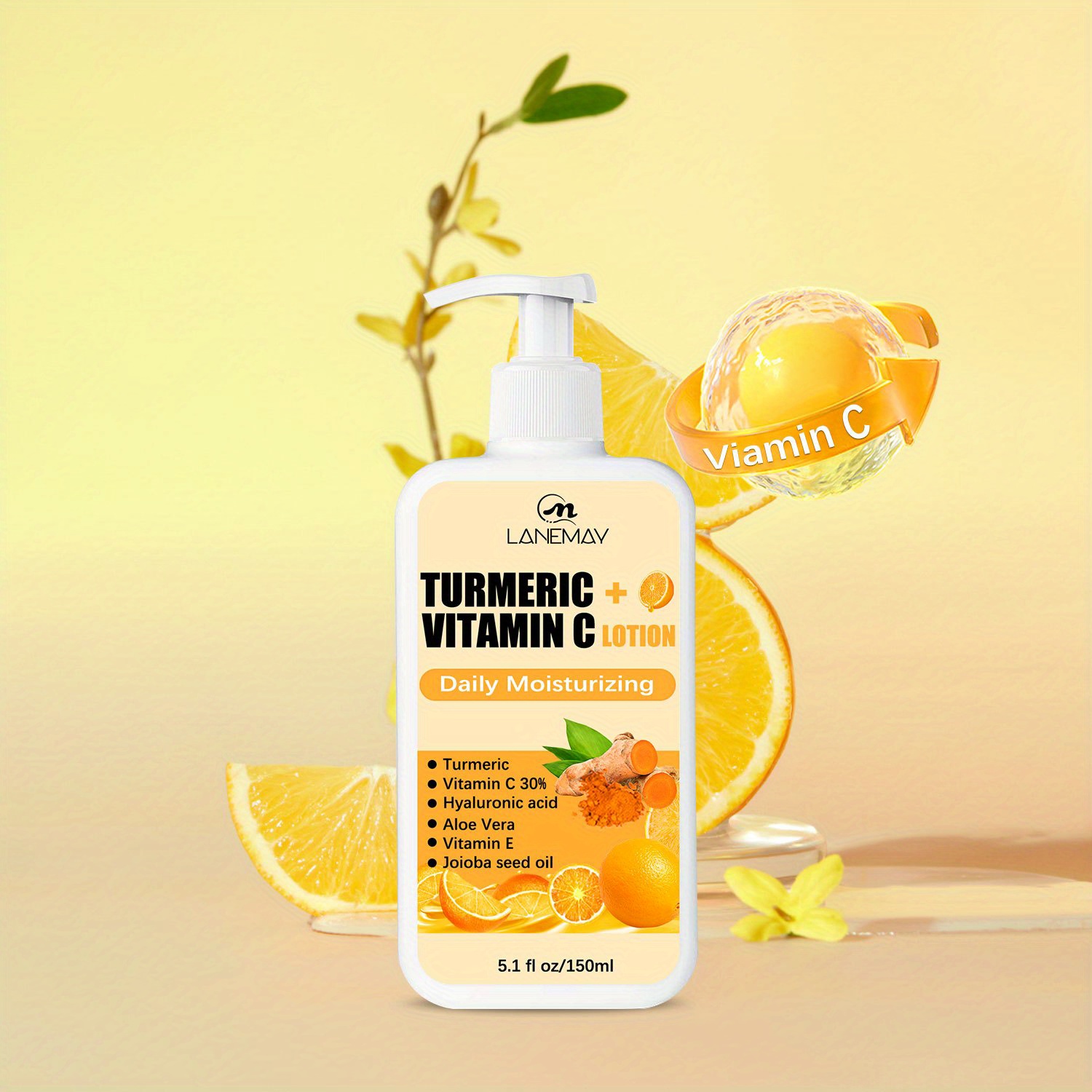 Vitamin C Turmeric Cream Body Lotion Moisturizer Men Women Temu