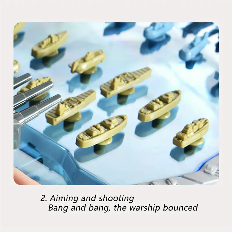 navy battleship shooting board game toys 2 player battle shooting marbles game adults and kids family party game boy birthday gift details 4