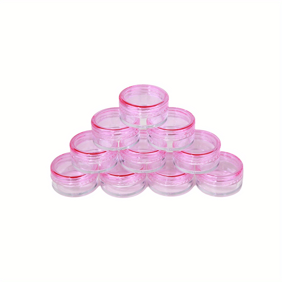 10Pcs Small Travel Containers, Black Sample Containers with Screw Lids, 5  Size 3