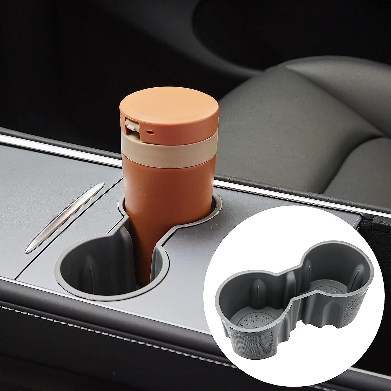 Poubelles porte-gobelet en alliage modèle 3/Y/S/X applicables pour Tesla  (2012-20