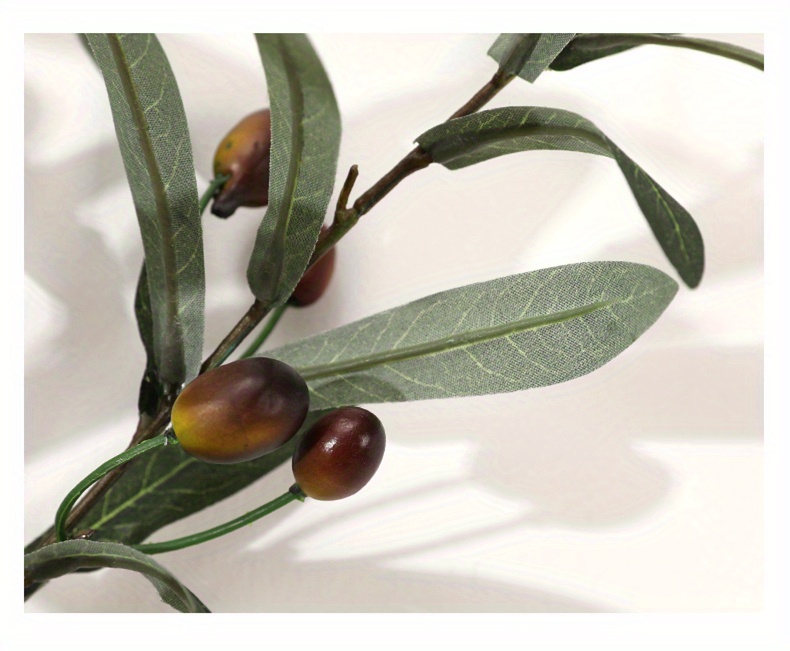  SzJias Ramas de olivo artificiales para jarrones, ramas falsas,  tallos de olivo para jarrón, ramas de olivo artificiales (3 ramas, 28.7  pulgadas cada una) : Hogar y Cocina