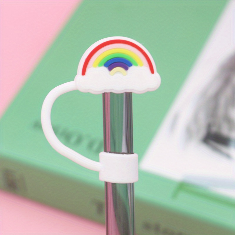 BLING Rainbow Cloud Straw Topper| Straw Buddy | Straw Charm | Straw  Decoration