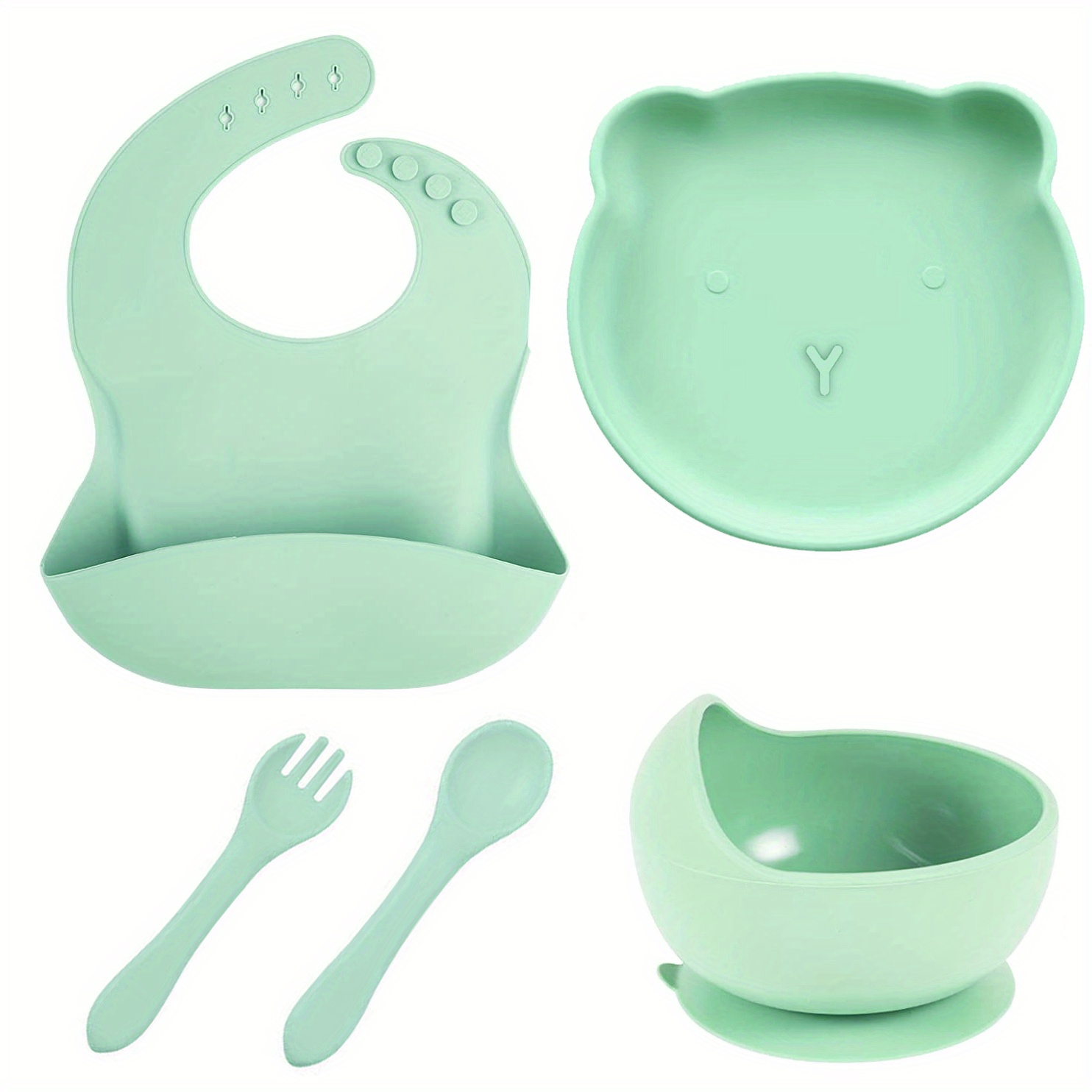 9pcs Baby Feeding Setweaning Starter Set Includes Suction Bowls