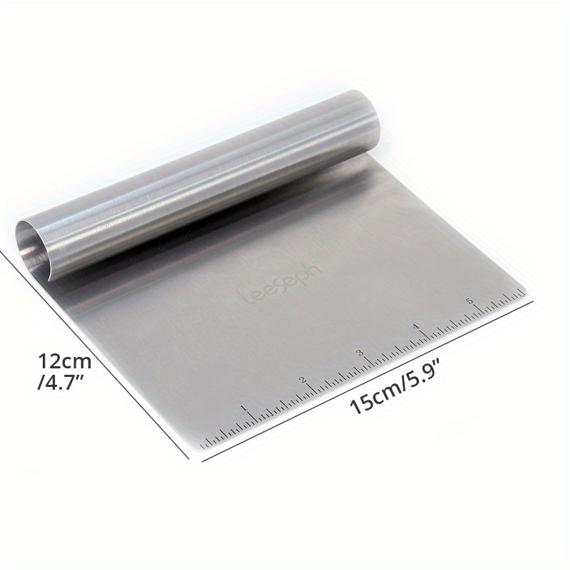 Bench Scraper And Dough Scraper Stainless Steel And - Temu