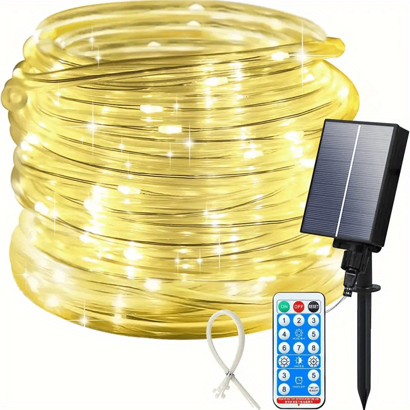 Christmas lights 200 LED warm white amber remote control outdoor