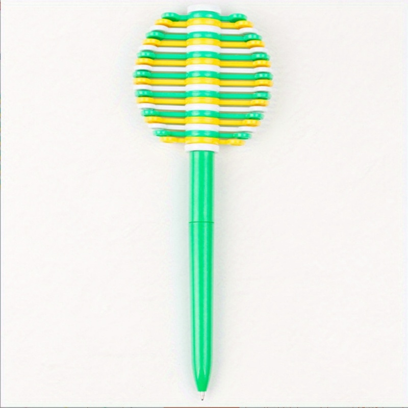 Leaveforme 2pcs Bubble Pen Multifunctional 5 in 1 Lighting Roller Seal Children Blowing Magic Creative Ballpoint Pen, Green