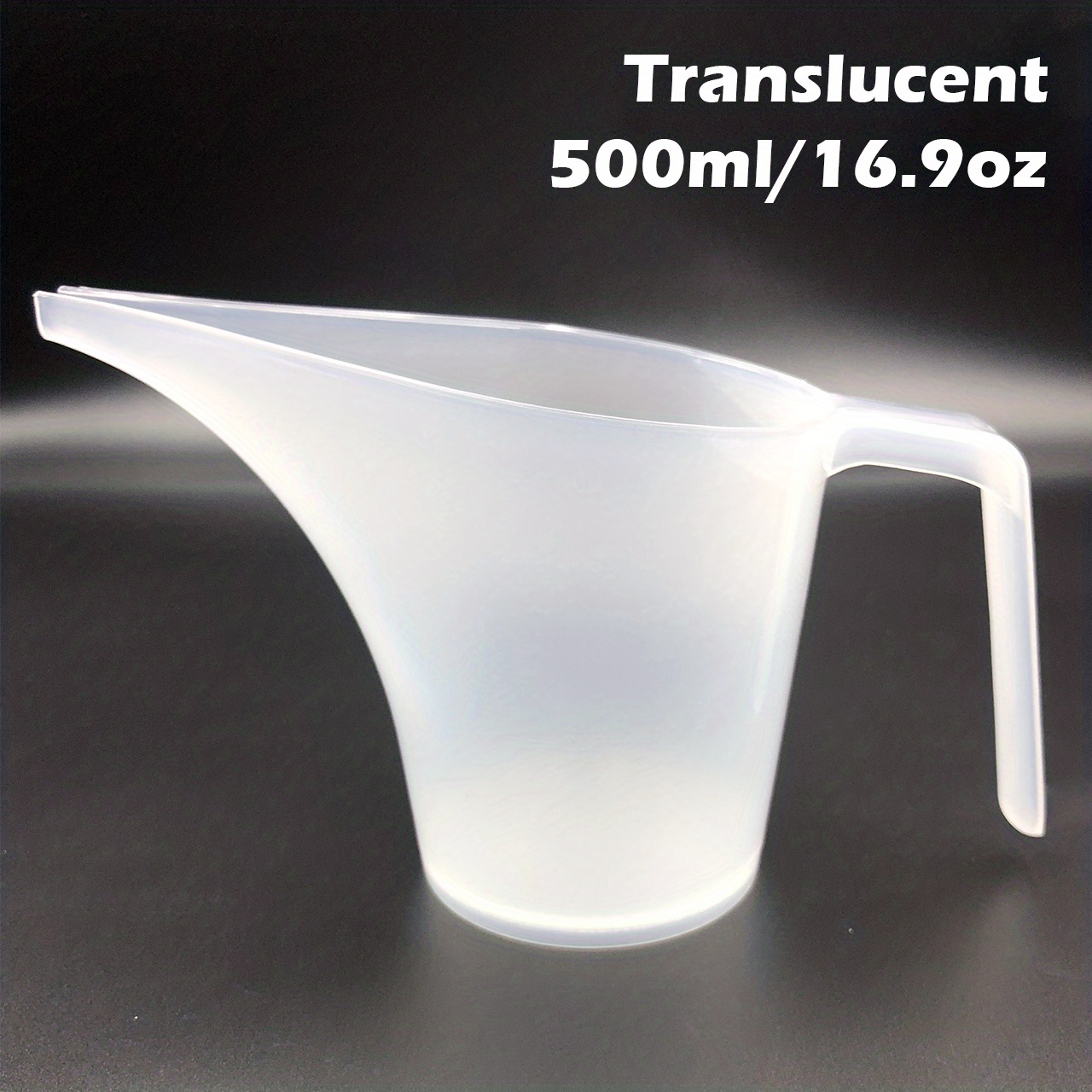 Supercool® M782 - 8 oz. Transulent Plastic Oil Graduated Measuring Cup