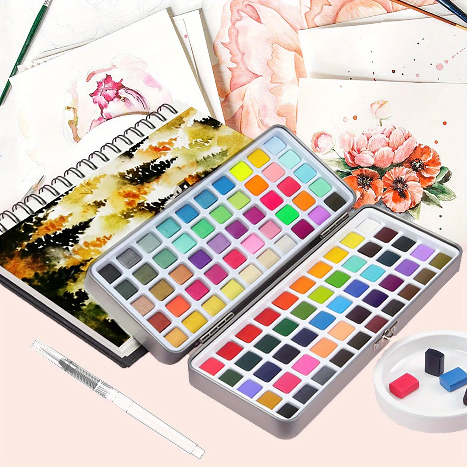 Watercolor Paint Set Watercolor Paints 100 Colors Painting - Temu