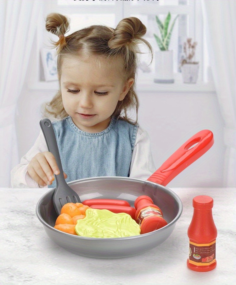 8pcs Juego Sartenes Simulación Juguetes Cocina Niños Verduras