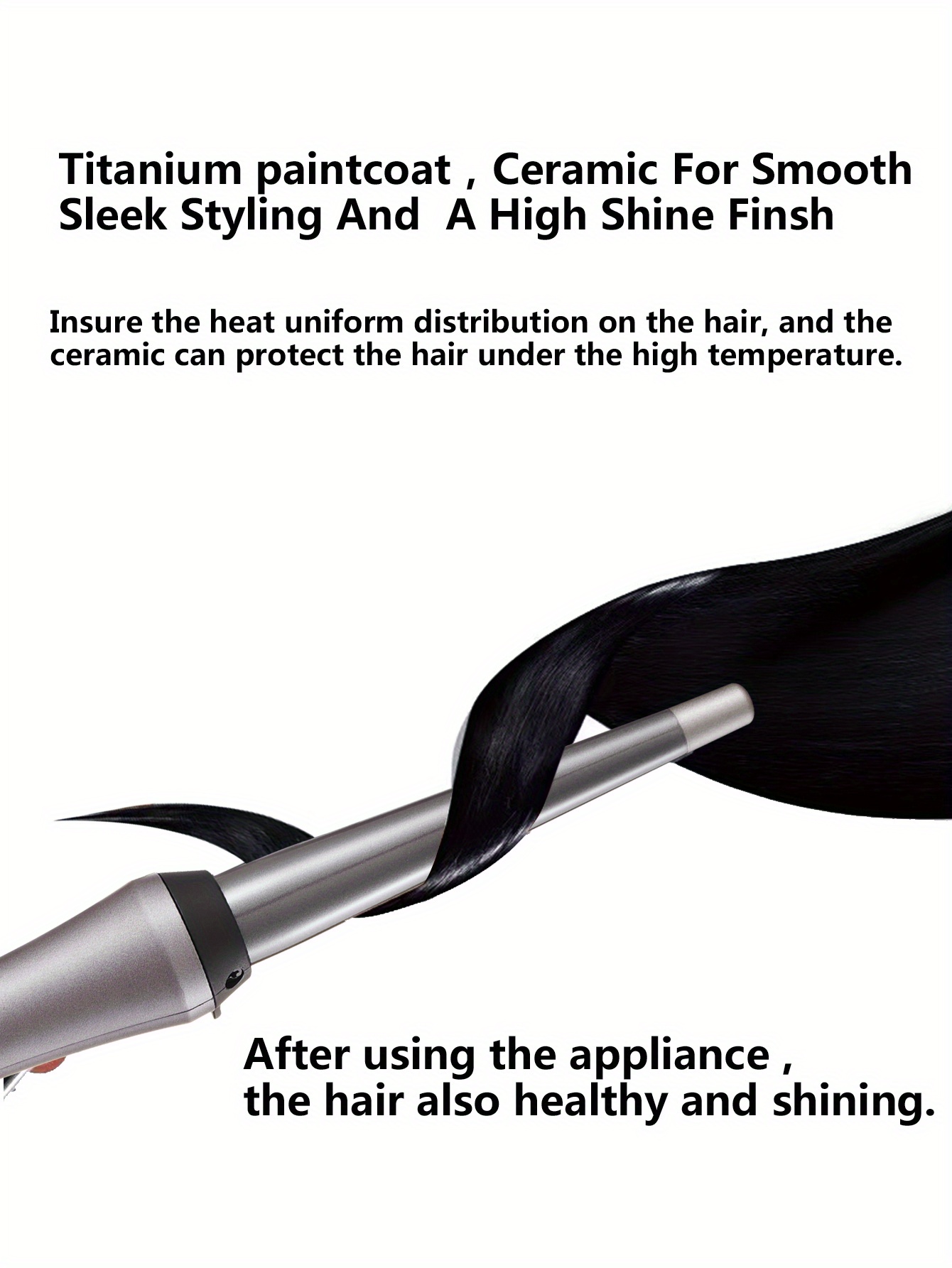 Hair Curling Wand Instant Heat Up Curling Wand Hair Curler Hair Styling Tools For Women details 4