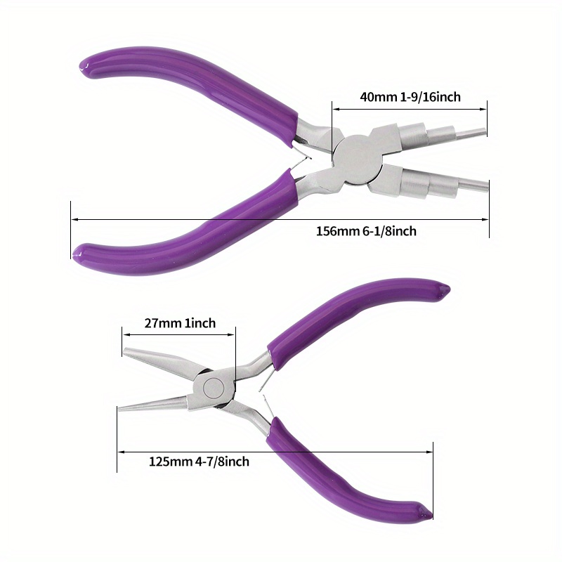 Jewelry Pliers 1 Bail Making Pliers Carbon Steel Round Nose Temu