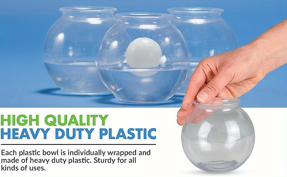 Candy Jars Small Round Pet Plastic Fish Bowls For Parties - Temu