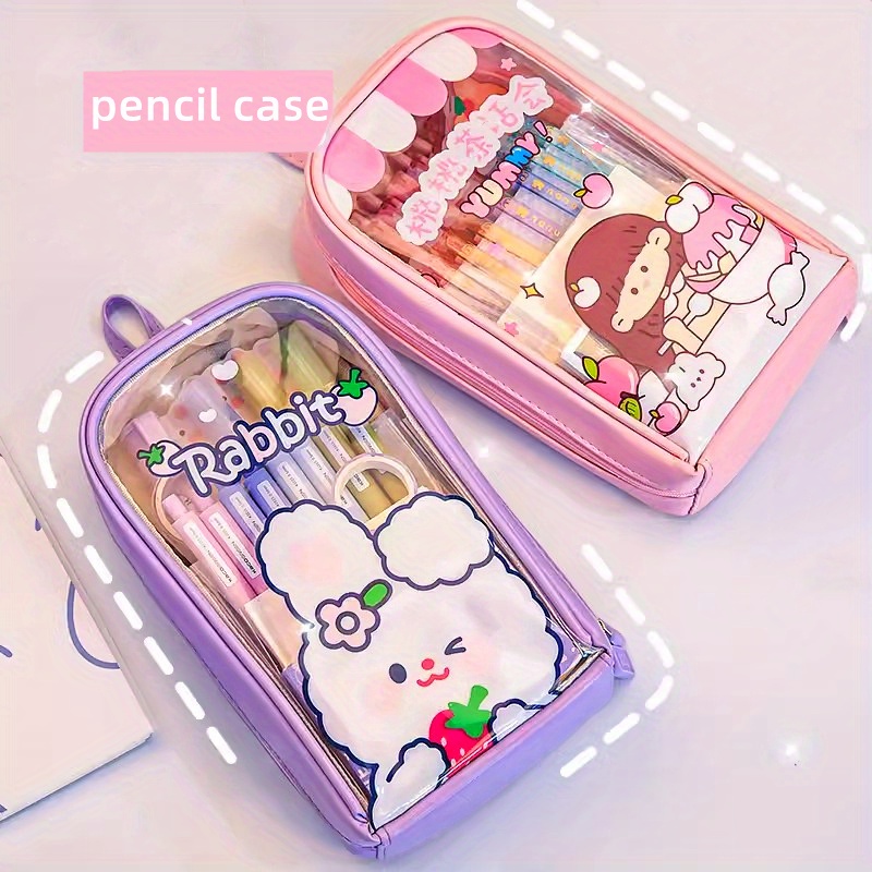 Stationery Bag Pencil Case Large Capacity Pencil Case - Temu