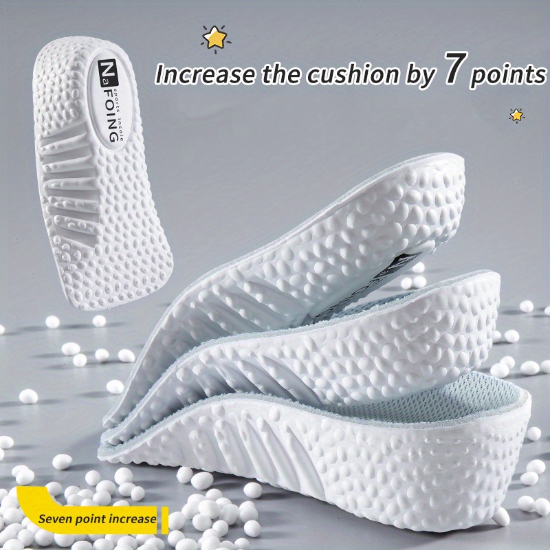 1.5cm-3.5cm(0.59in-1.38in) EVA Height Increase Insoles for Shoes Flat Feet Arch Support Insoles Sneakers Heel Lift Shoe Pads