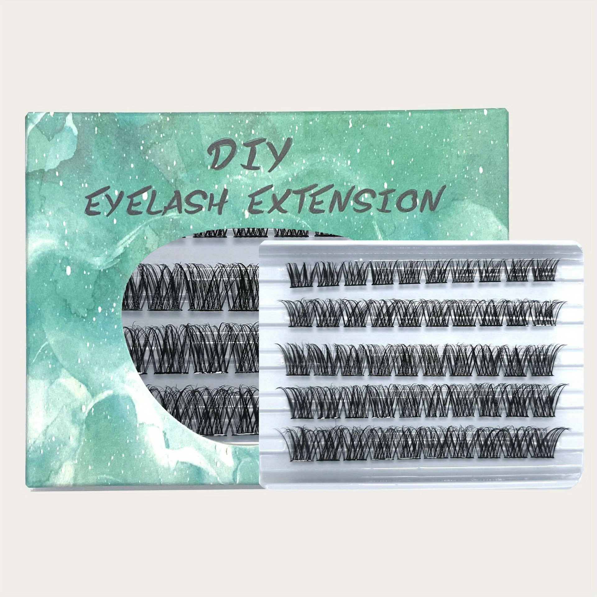 Fishtail False Eyelashes Segmented Cluster 45pcs Lashes Extensions