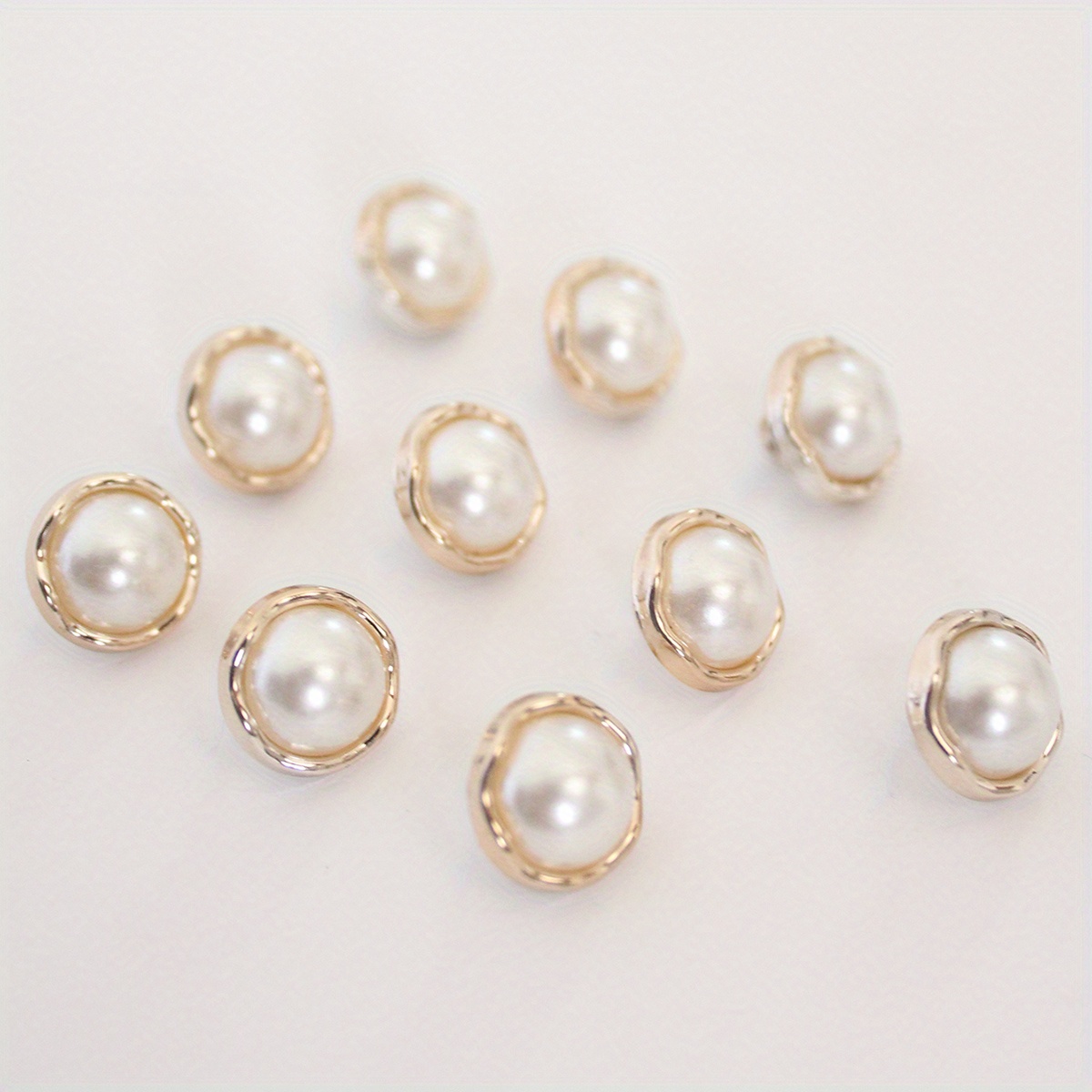 10pcs/pack 13mm Pearl Button Small Shirt Button Cardigan Small Coat Sweater Button Chiffon Shirt Button Pearl