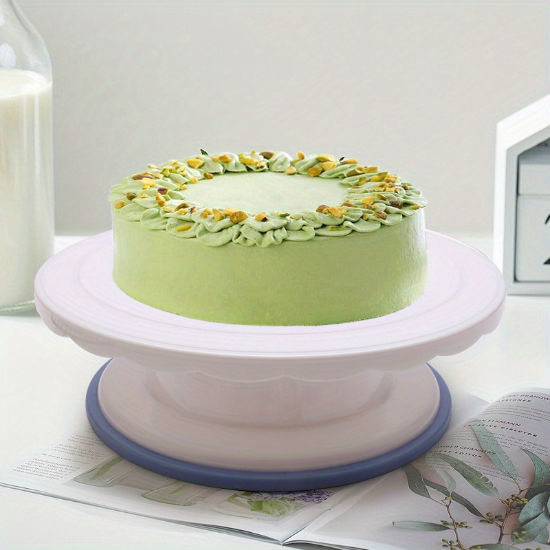 Plateau tournant pour décoration gâteau - 27,5 cm - Vert