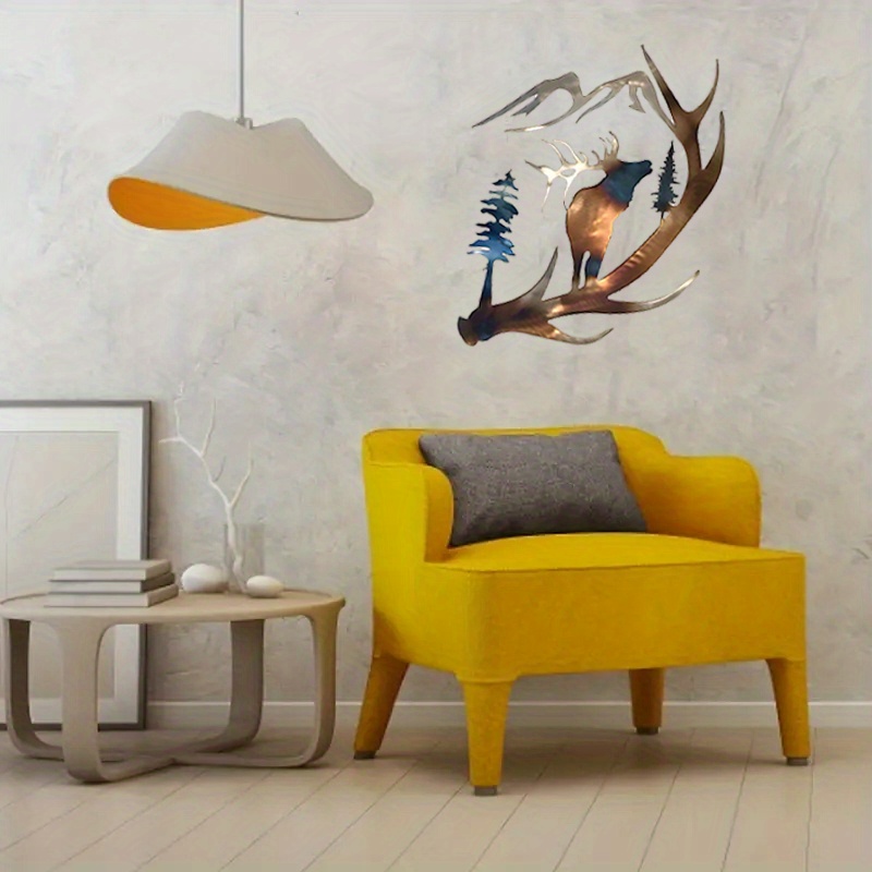 Metal Wall Decor Elk Metal Wall Art Decor Art Home Decor Temu