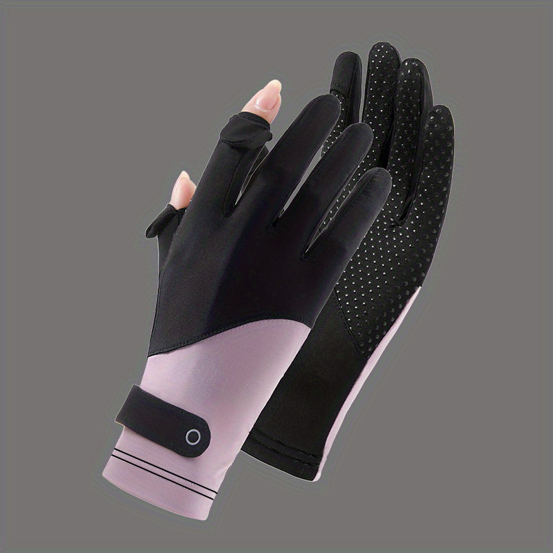 Non Slip Full Finger Gloves Touch Screen Upf 50+ Protection - Temu