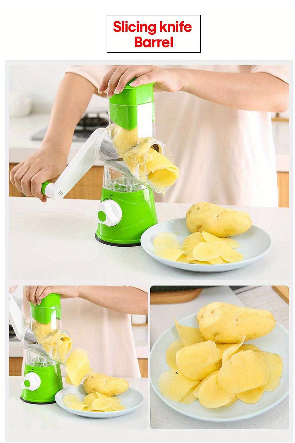 Multifunctional Hand Rocker Type Potato Machine Kitchen Shredder