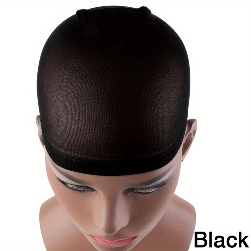 Wig Net Cap Stretch Mesh Wig Cap Elastic Net Weaving Cap Durable Wig  Stocking Cap Soft Mesh Dome Wig Pack of 3 1 Black+2 Skin Color Durable and  Useful