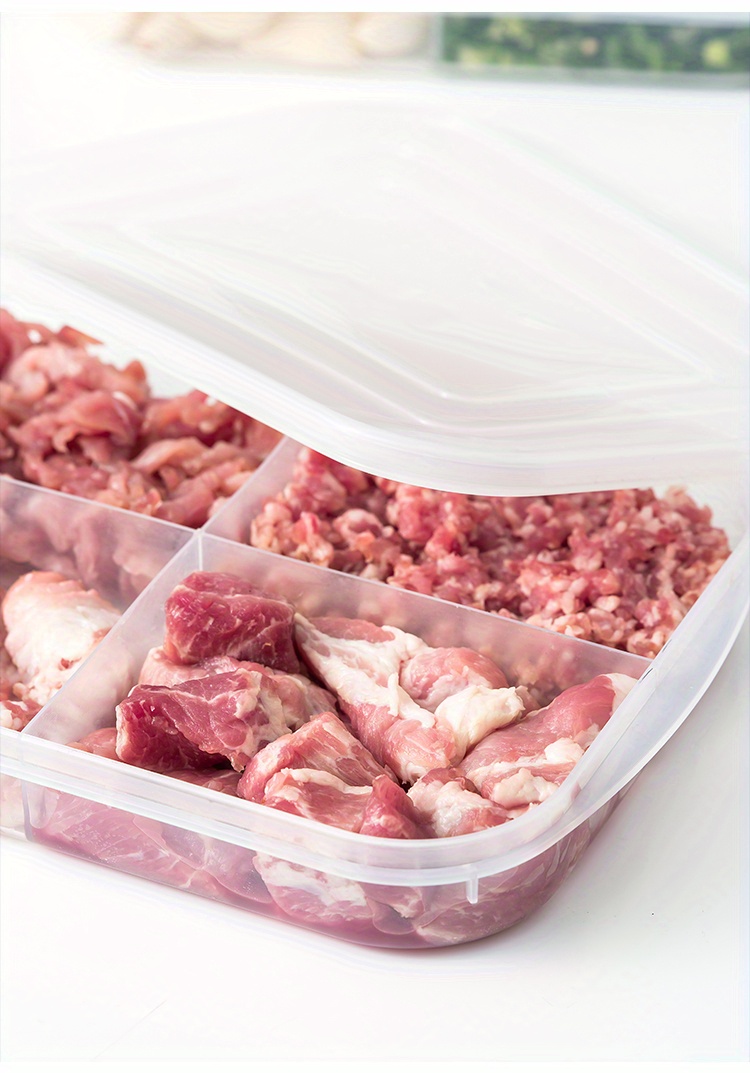 4 gridfood Storage Container Food Storage Box With Lid Food Temu