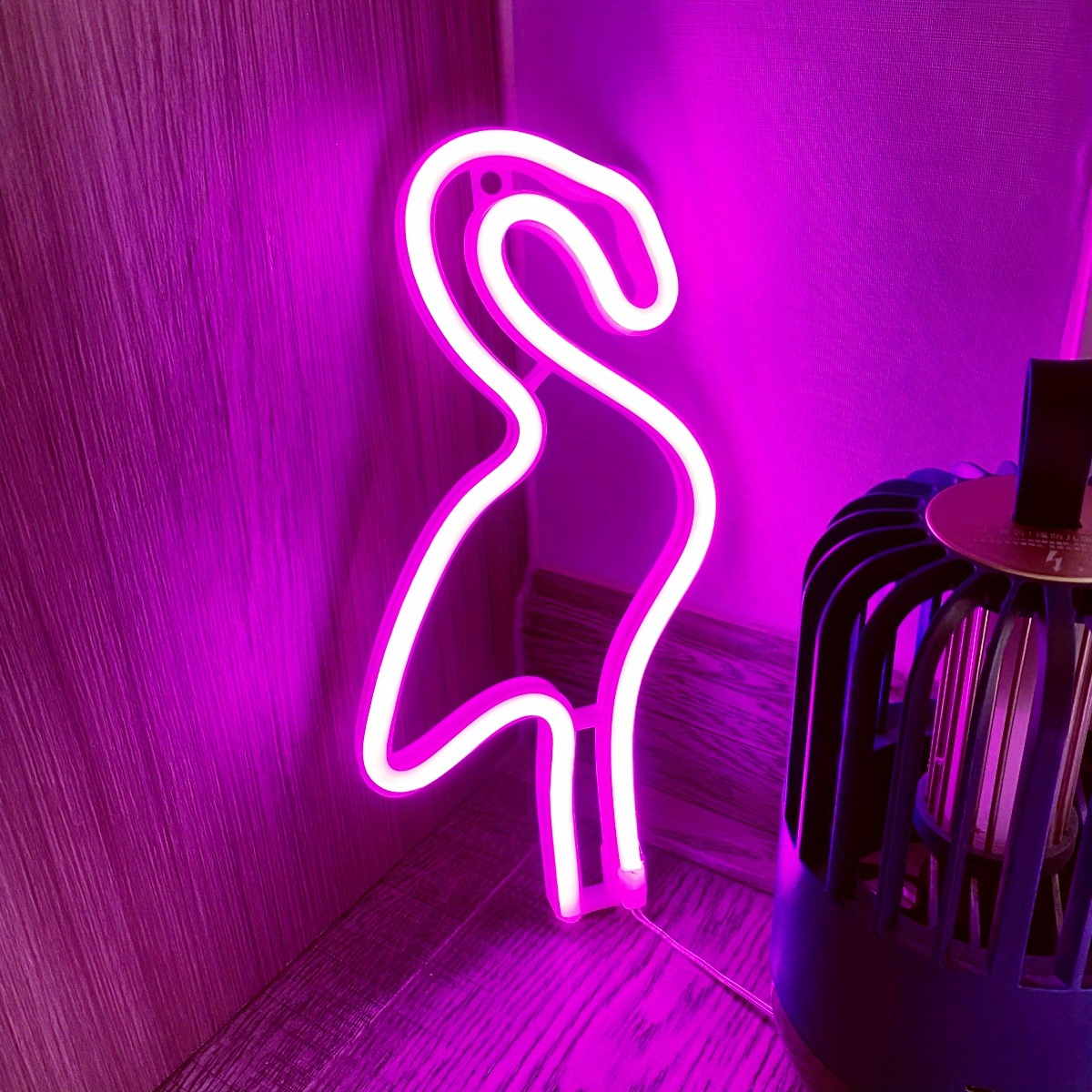 Neon Decorations Led Flamingo Neon Used For Desktop - Temu