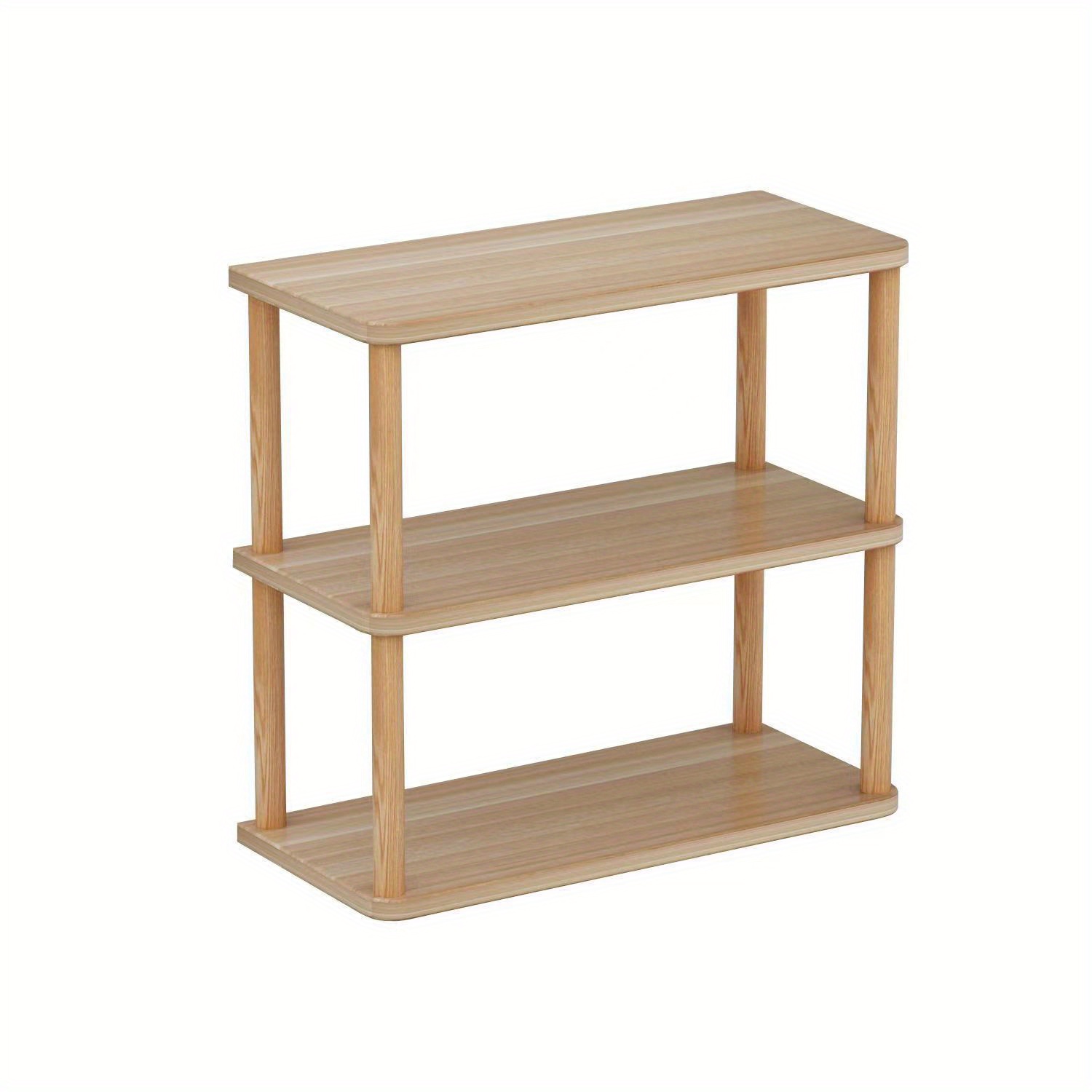 2 layer Portable Book Wooden Storage Shelf Desk Organizer - Temu