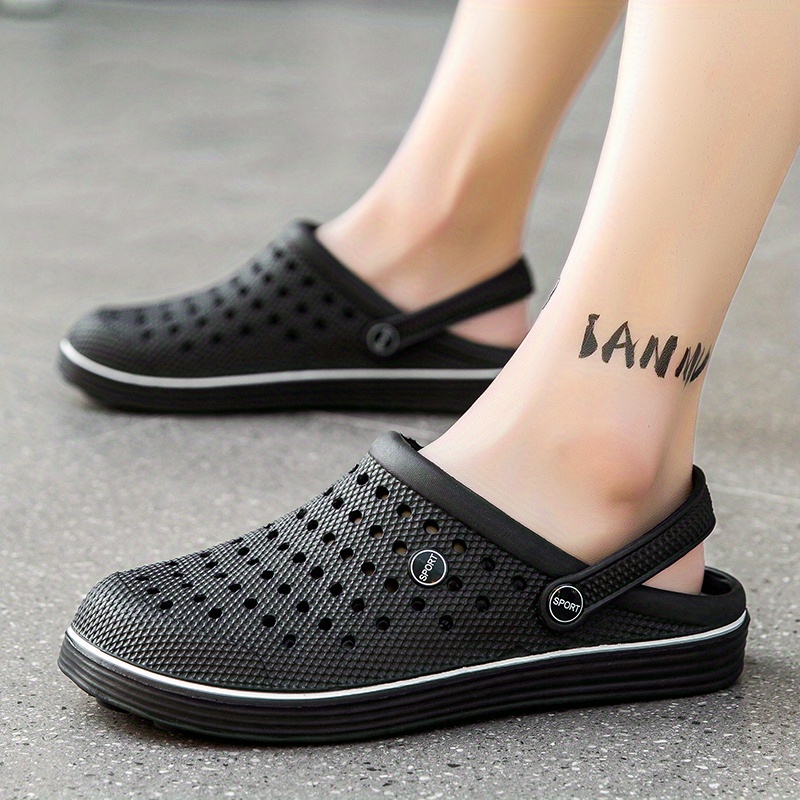 Men's Clogs, Slip-on Closed Toe Sandals, Soft Shoes, Outdoor Garden Mule Shoes