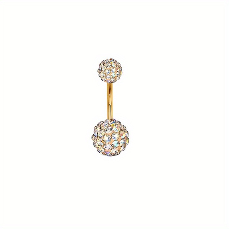 8pc Golden Love Heart Devil's Eye Belly Button Ring Set