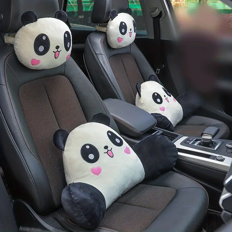 Carino Cuscino Panda Poggiatesta Auto Supporto Lombare - Temu Italy