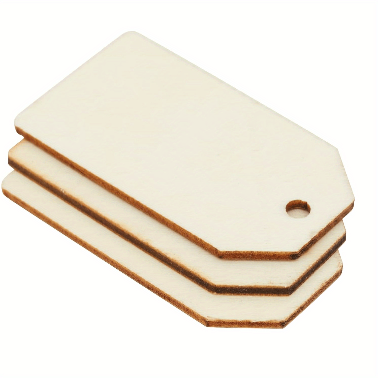 Wooden Gift Tags Used Crafts Wooden Rectangles Long Rope Temu