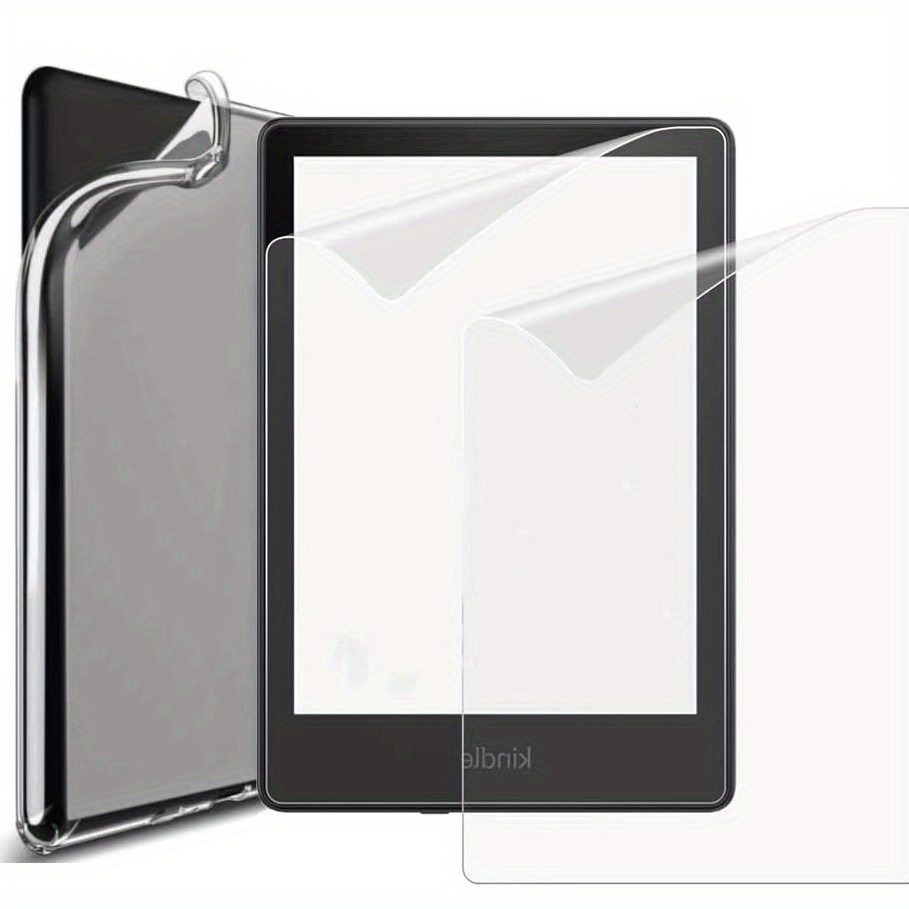 Funda transparente para Kindle Paperwhite de 11ª generación 2021 de 6.8  pulgadas y cubierta trasera de TPU Signature Edition, esquinas de  parachoques